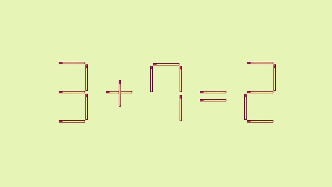 Головоломка для любителей посоревноваться умом: переставьте 1 спичку за 10 секунд