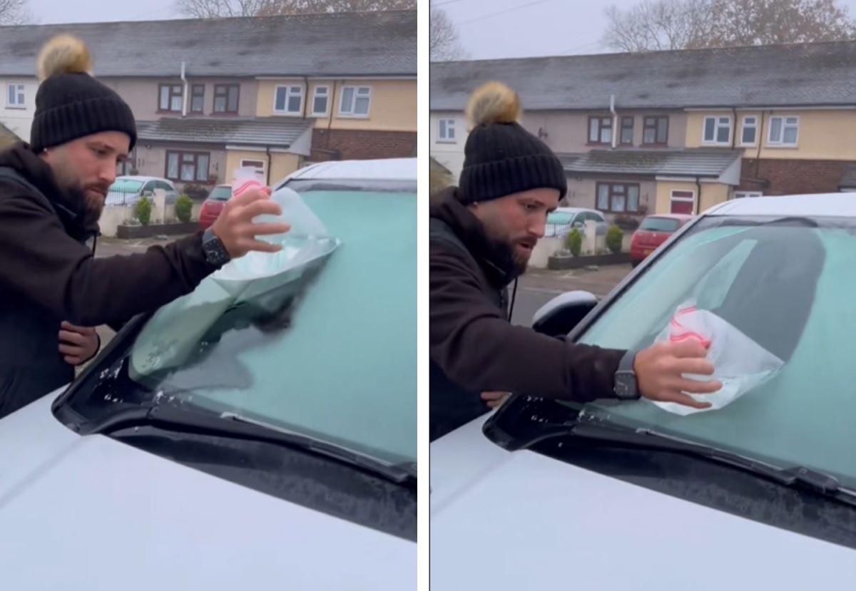 Как мгновенно очистить замерзшее стекло автомобиля – лайфхак на вес золота