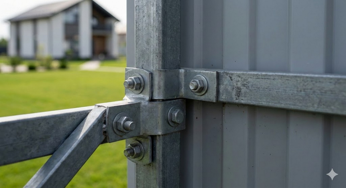 Как поставить металлический забор без сварщика и специальных навыков