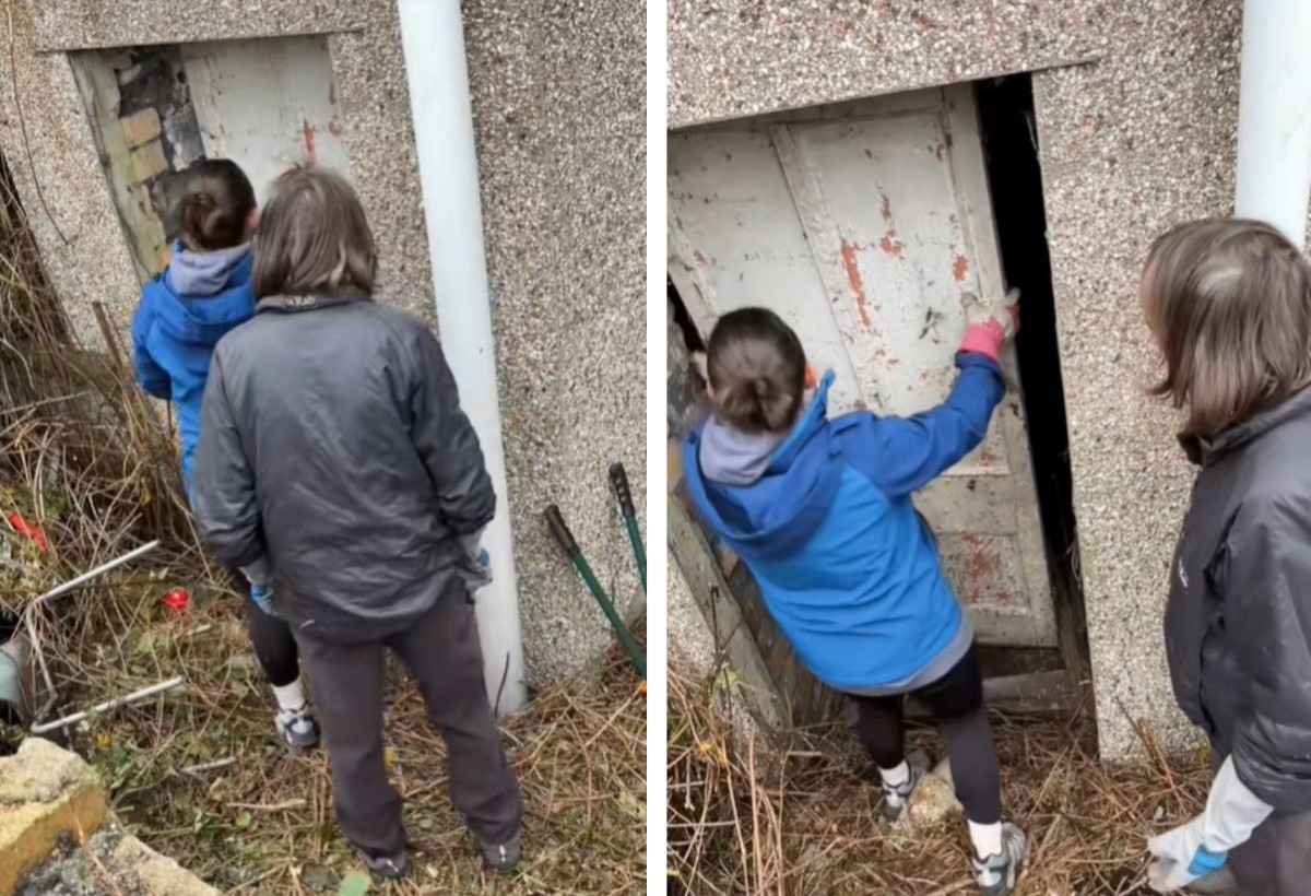 Купила дом и обнаружила таинственную дверь во дворе: когда ее открыла, то лишилась дара речи 