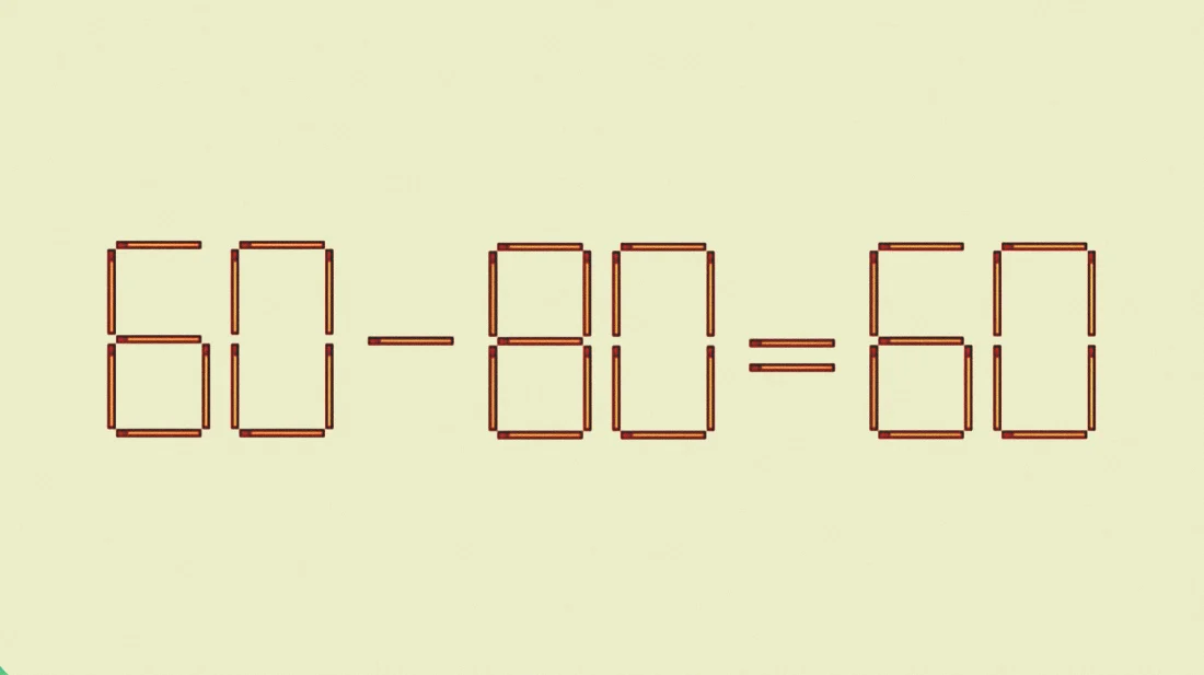 Переставьте 1 спичку за 15 секунд и убедитесь, что умеете мыслить нестандартно!