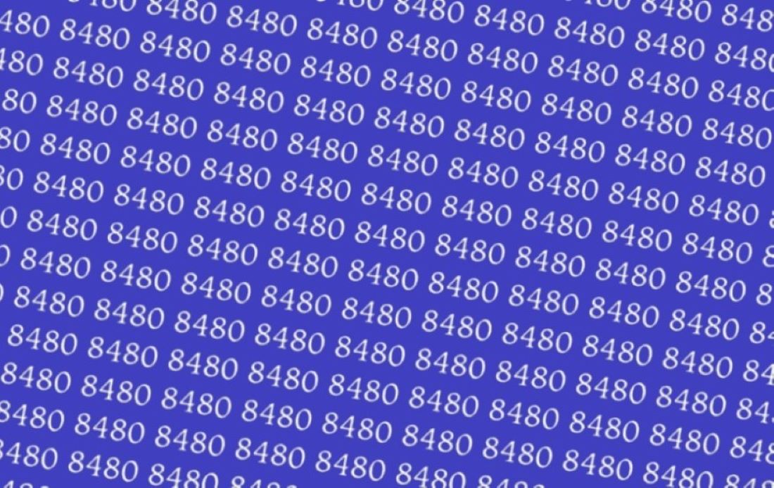 Тест на IQ: Найдите другое число среди чисел 8480