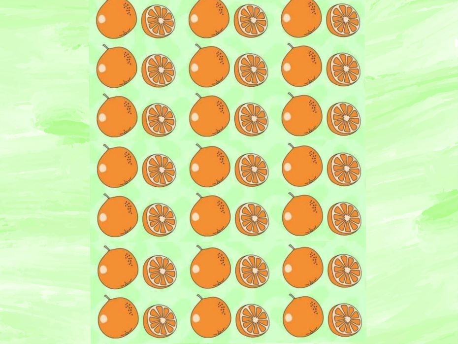 У вас точно высокий IQ? Тогда найдите уникальный апельсин среди множества других за 25 секунд