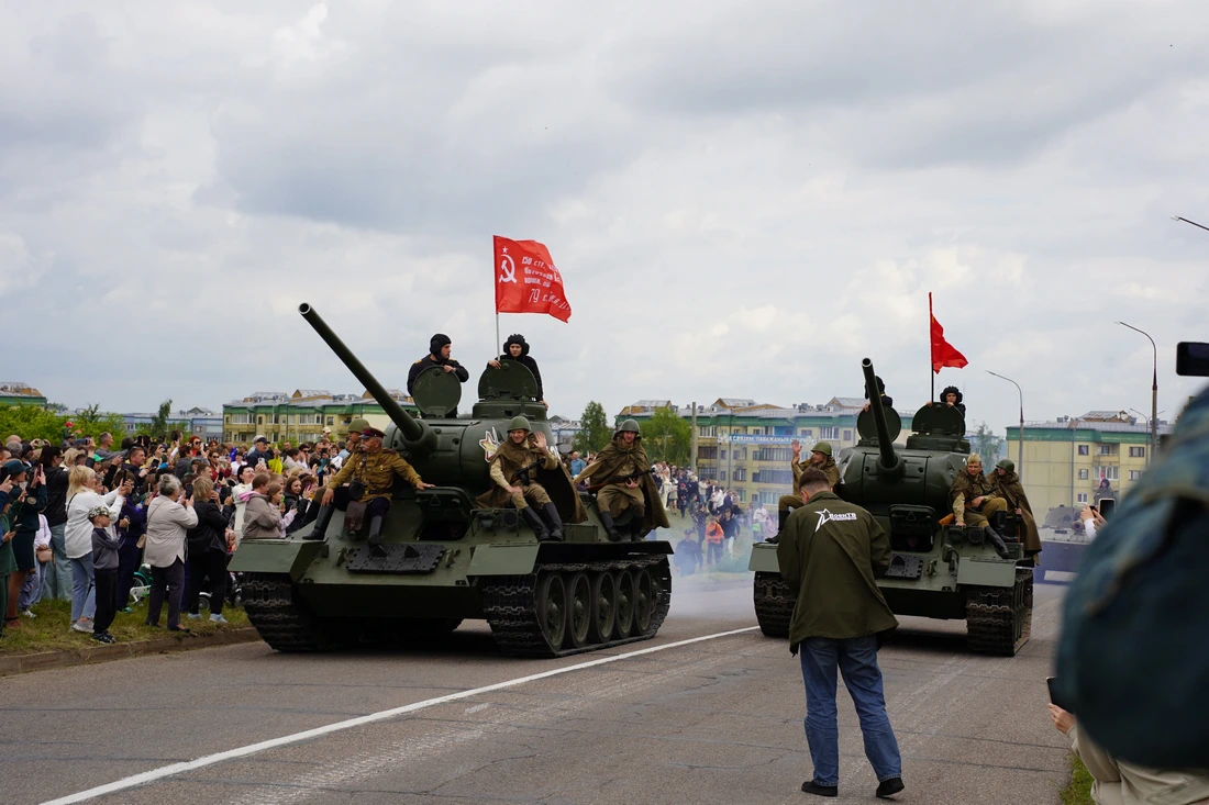 В Слониме состоялась патриотическая акция «Марш Победы»