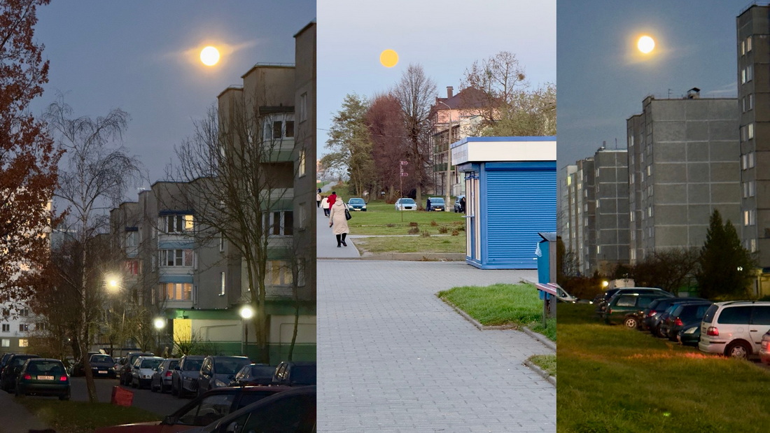 Вечером над Слонимом взошло редкое суперлуние — «Бобровая Луна»