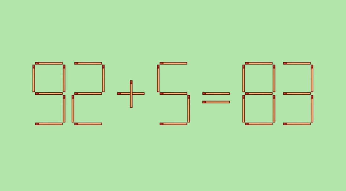 Вызов гениям математики: решите головоломку, переставив всего 1 спичку