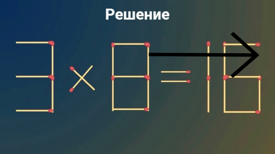 Переложи спичку 6 3 6