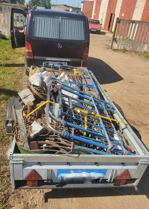 450 кг металлолома изъяли у водителя  автомобиля «Mercedes» в Щучине